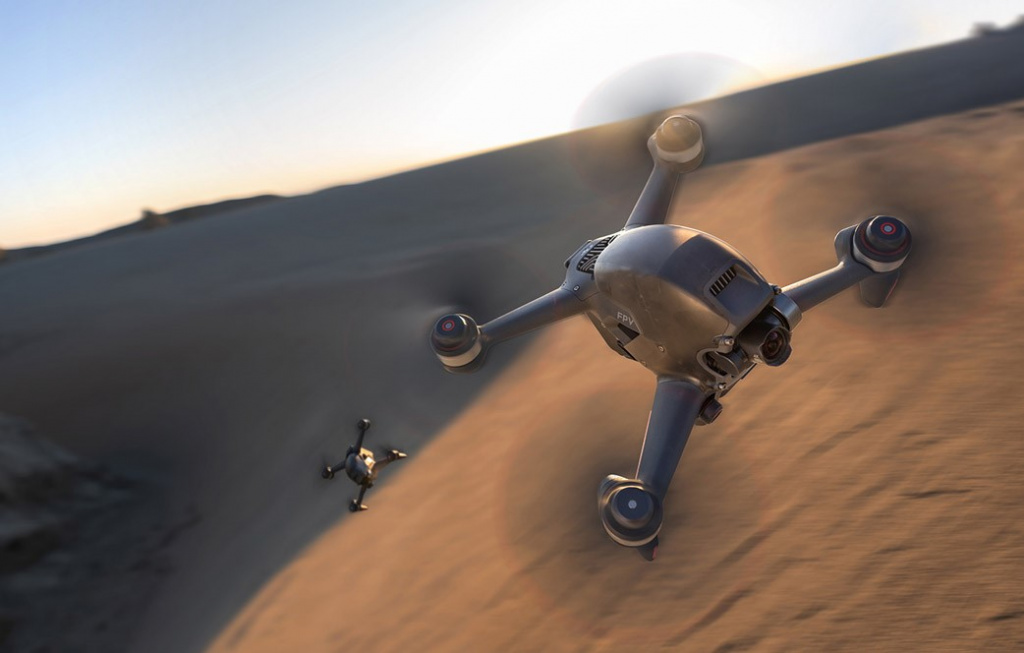 Квадрокоптер Dji FPV Combo FD1W4K 8Gb 12Mpix 4K UHD WiFi GPS ГЛОНАСС ПДУ серый