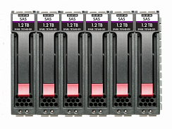 HPE MSA 14.4T SAS 10K SFF M2 6pk HDD Bdl