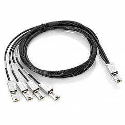 HPE StorageWorks 2m External Mini-SAS to 4x1 Mini-SAS Cable