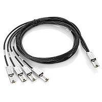 HPE StorageWorks 2m External Mini-SAS to 4x1 Mini-SAS Cable